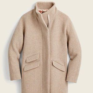 JCrew Cocoon Coat in Italian Stadium Cloth Wool